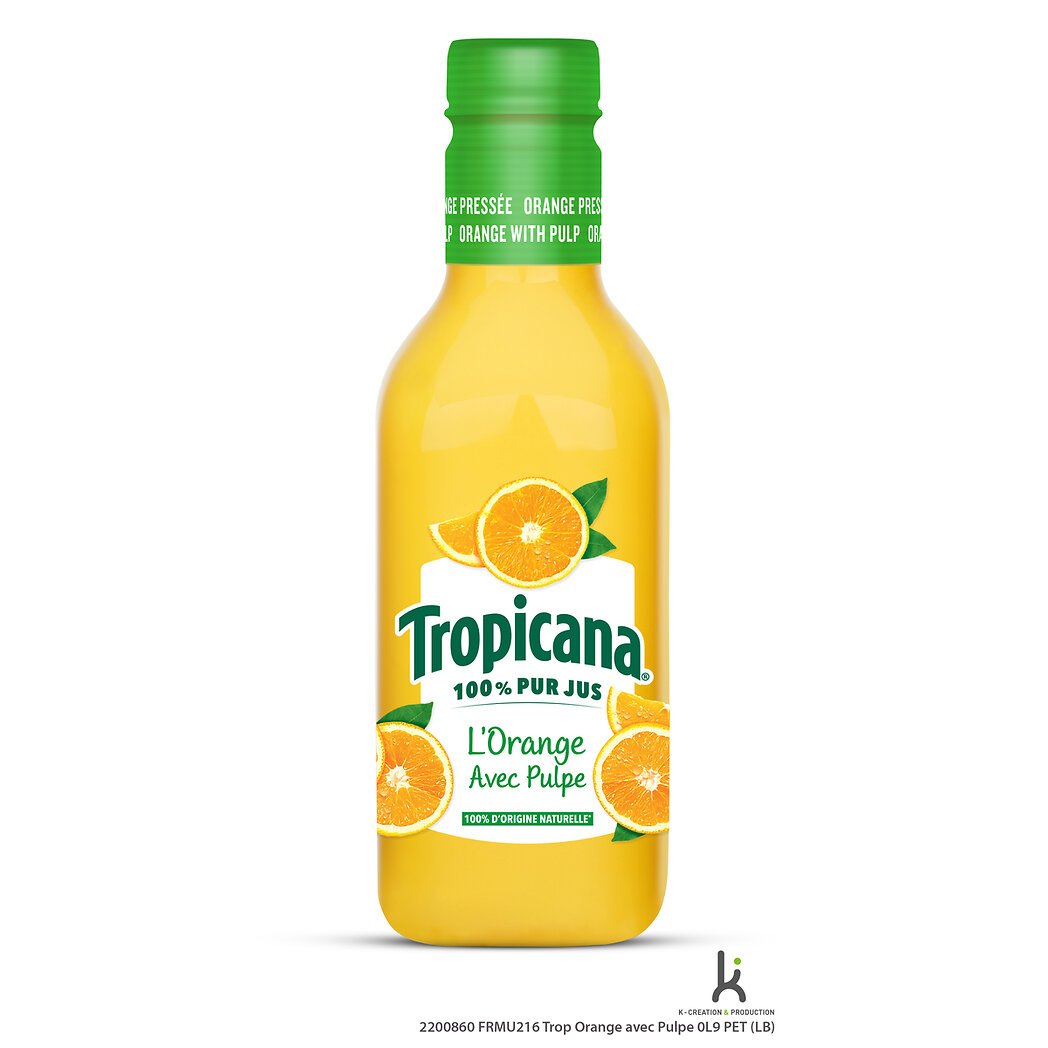 Tropicana Tropicana Pur jus d'orange avec pulpe la bouteille de 900 ml