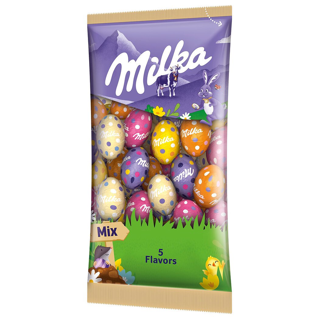 Milka Milka Œufs en chocolat Mix 5 goûts le sachet de 500 g