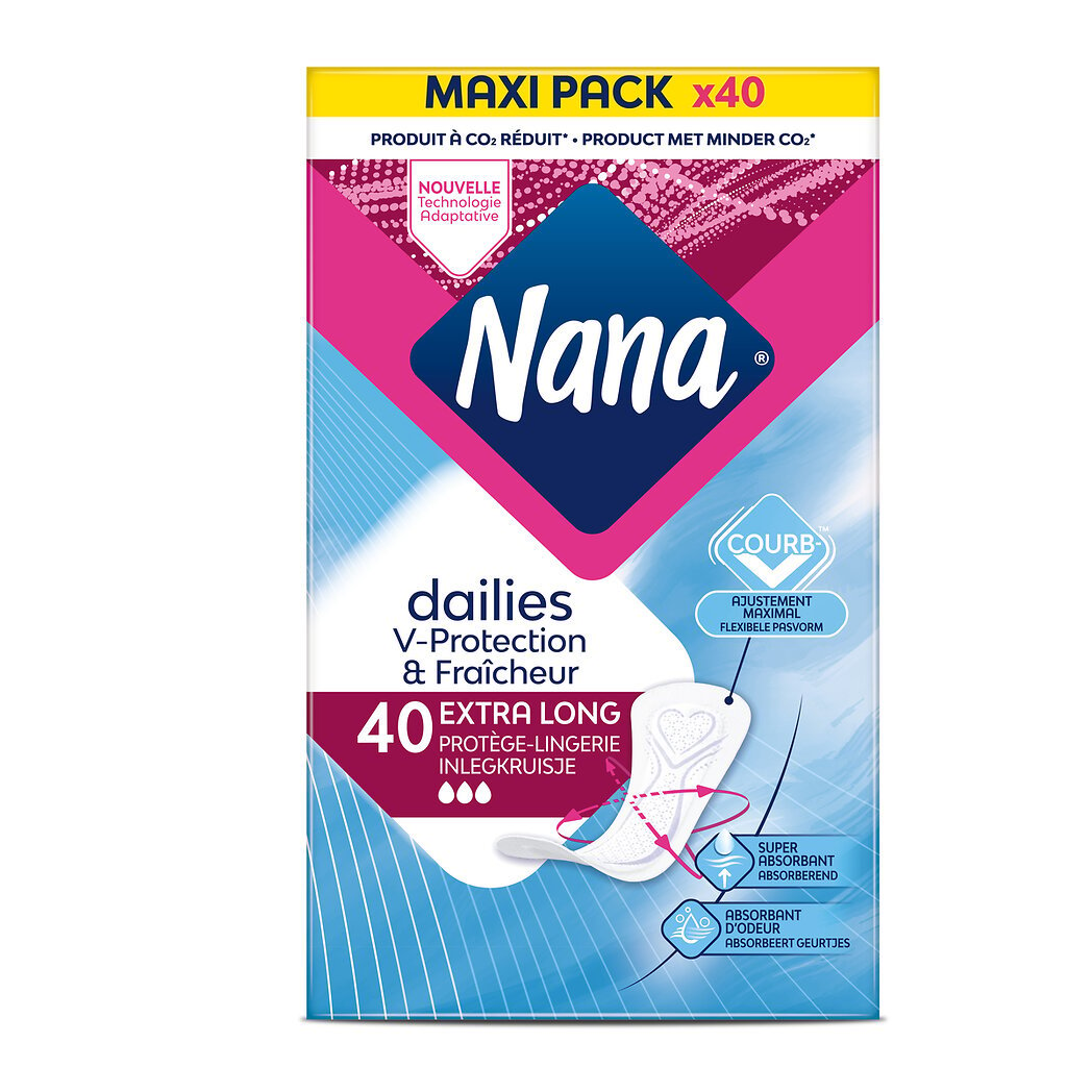 Nana Protège-lingerie Dailies V-Protection et fraîcheur La boîte de 40