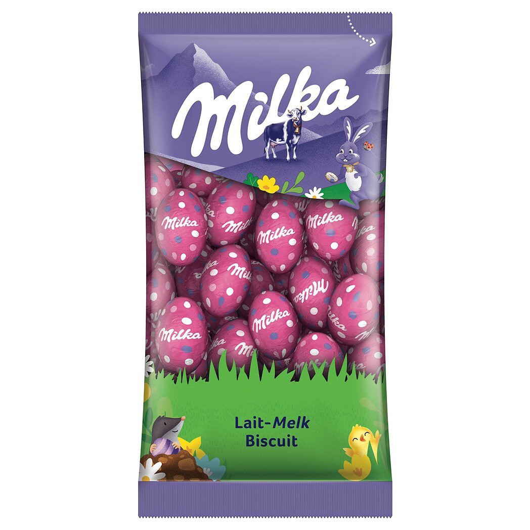 Milka Milka Œufs en chocolat lait biscuit le sachet de 500 g