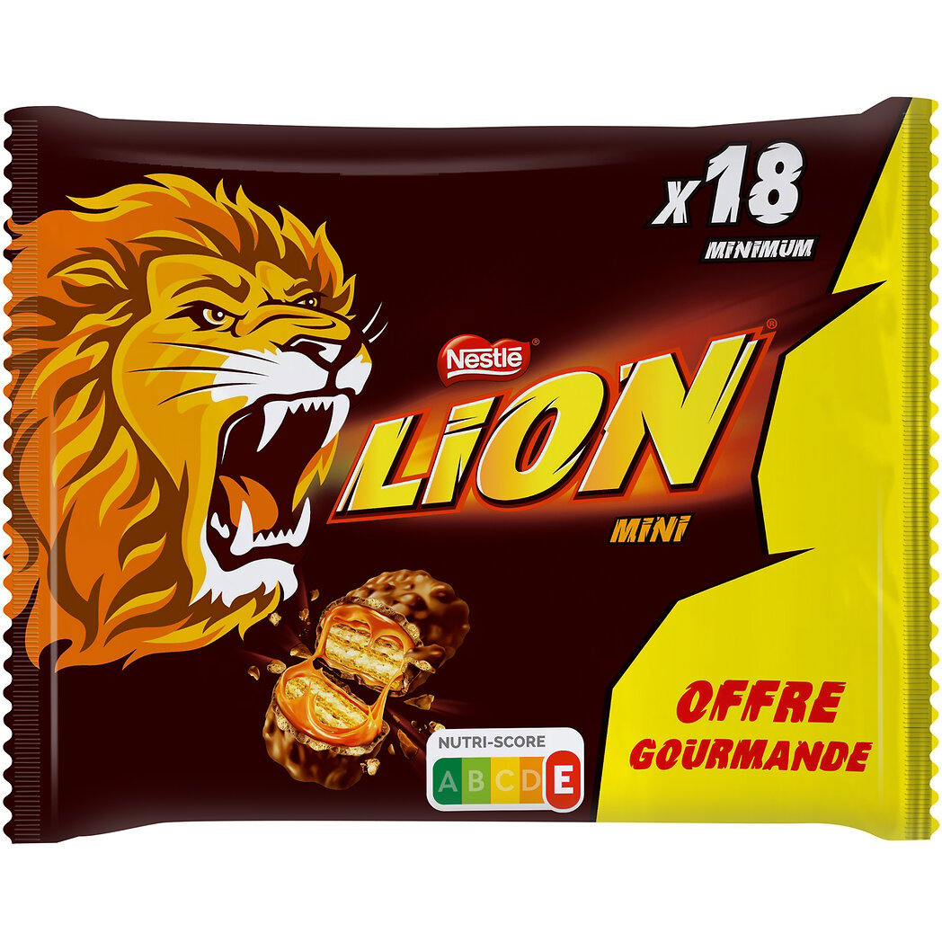Nestlé Nestlé Lion - Mini barres chocolatées - Offre gourmande le paquet de 350g