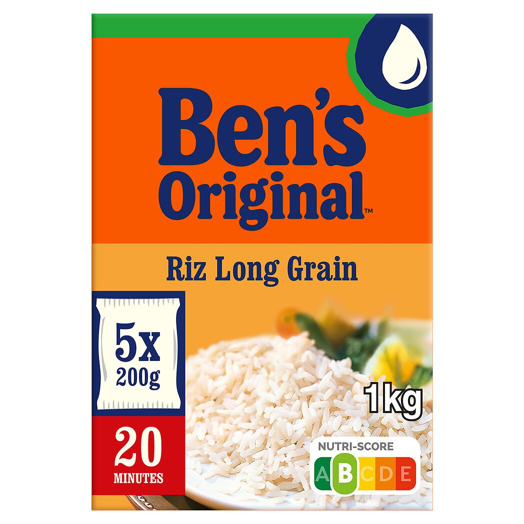 Ben's plat d'accompagnement cuisson-en-sachet riz à grains longs