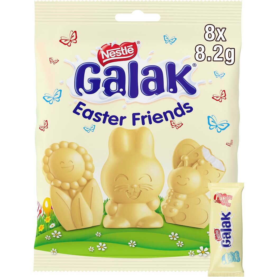 Nestlé Galak Mini figurines chocolat blanc Le sachet de 65g
