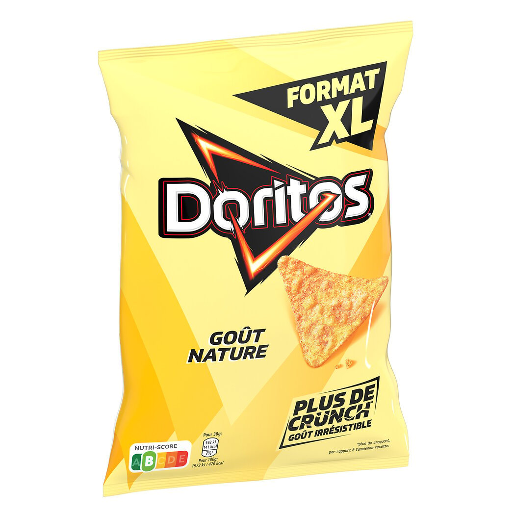 Doritos Chips tortilla goût nature Le sachet de 272g