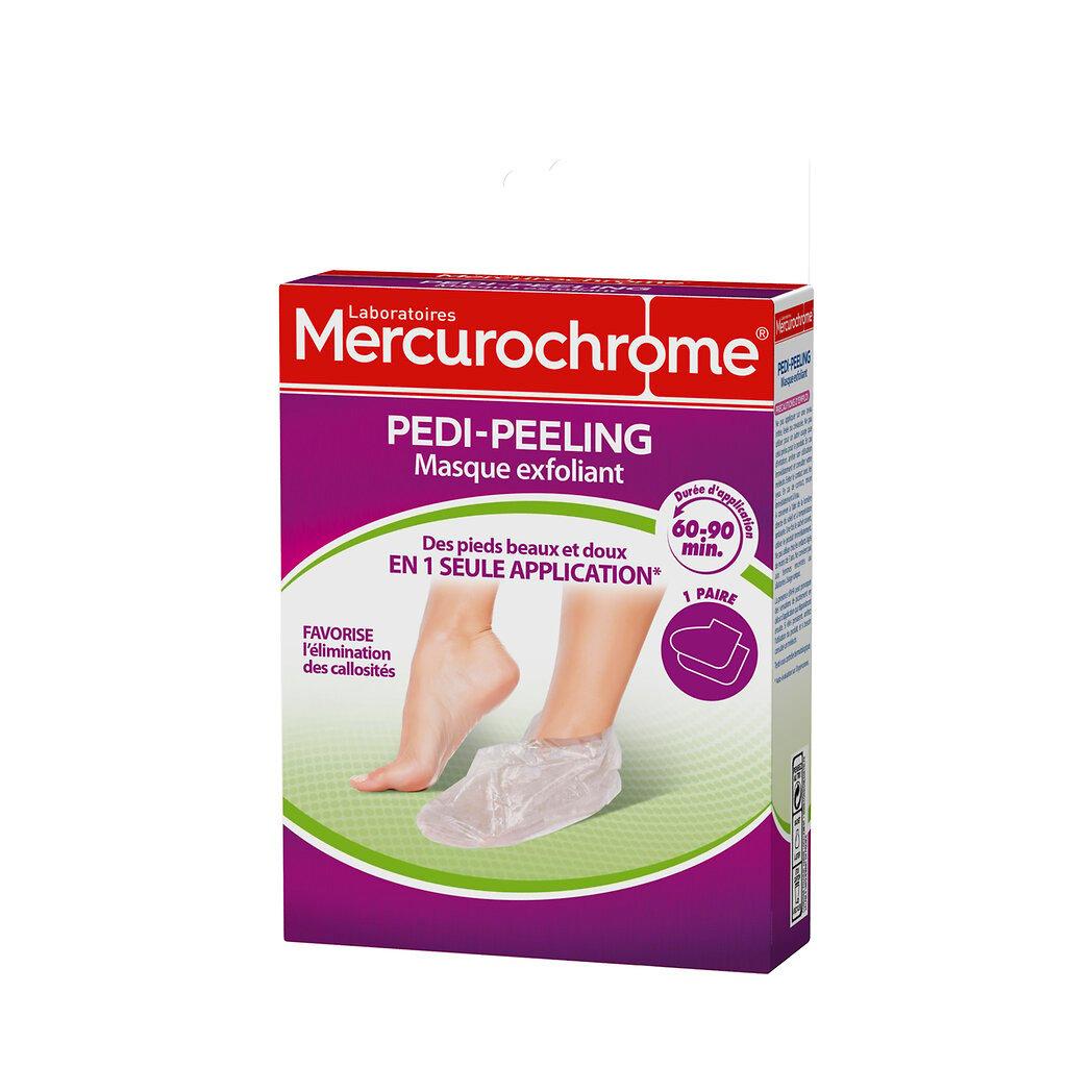 Mercurochrome Laboratoires Mercurochrome Pedi-peeling - Masque exfoliant pour les pieds la paire