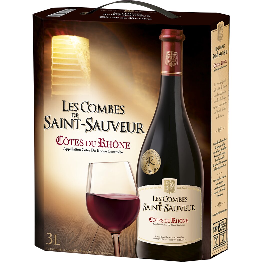 Les Combes Saint-Sauveur Les combes de Saint Sauveur Vin Rouge Côtes du Rhône la fontaine de 3l